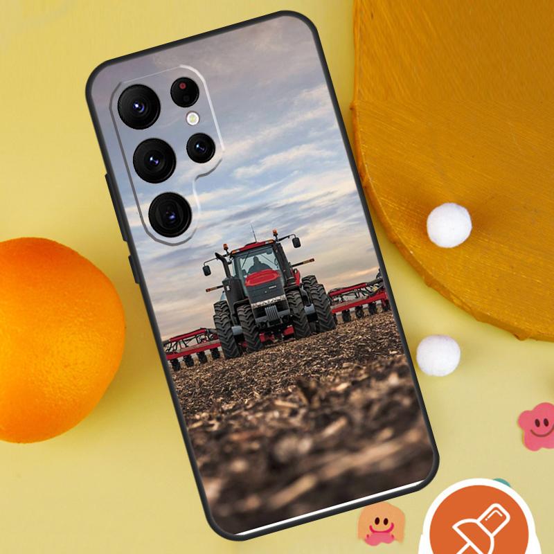 Farm Vehicle Tractor Phone Case For Samsung Galaxy S25 Ultra S24 S23 S22 S21 Ultra S9 S10 Plus S20 FE Funda Cover