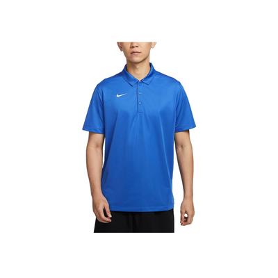 Dri-Fit быстросохнущая мягкая стильная рубашка поло с коротким рукавом мужская рубашка королевского синего цвета IB8831-450