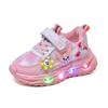 Children's Leather Shoes Light Up Spring Girls Cartoon Casual Light Shoes