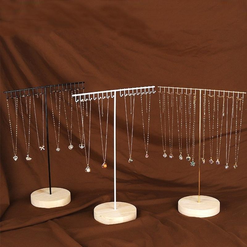 Модная Прочная Металлическая Подставка для Ювелирных Изделий для Ожерелий Браслетов и Серег Прозрачные Органайзеры с Несколькими Башнями