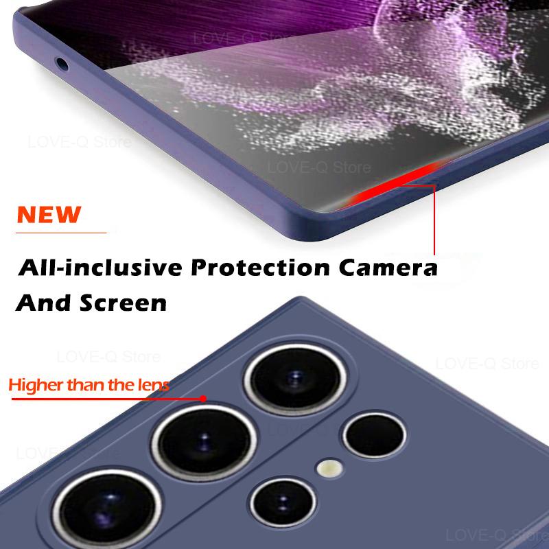 Для S24 Ultra Plus чехлы роскошные жидкие силиконовые чехлы для телефонов Samsung S24 Galaxy S24 S23 Ultra S24Ultra Plus задняя противоударная крышка