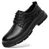 Leather Shoes Men's Summer New Authentic Leather British Style Casual Business Wear Low-Top Work