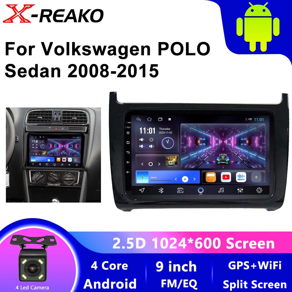 2 Din Android 12 автомобильное радио для Volkswagen VW polo 5 sedan 2008 - 2020 мультимедийный проигрыватель Carplay стерео GPS DVD головное устройство Wifi
