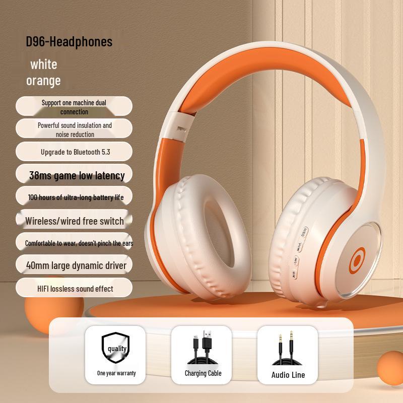 Модные полноразмерные Bluetooth-наушники с мощным басом для спорта и киберспорта