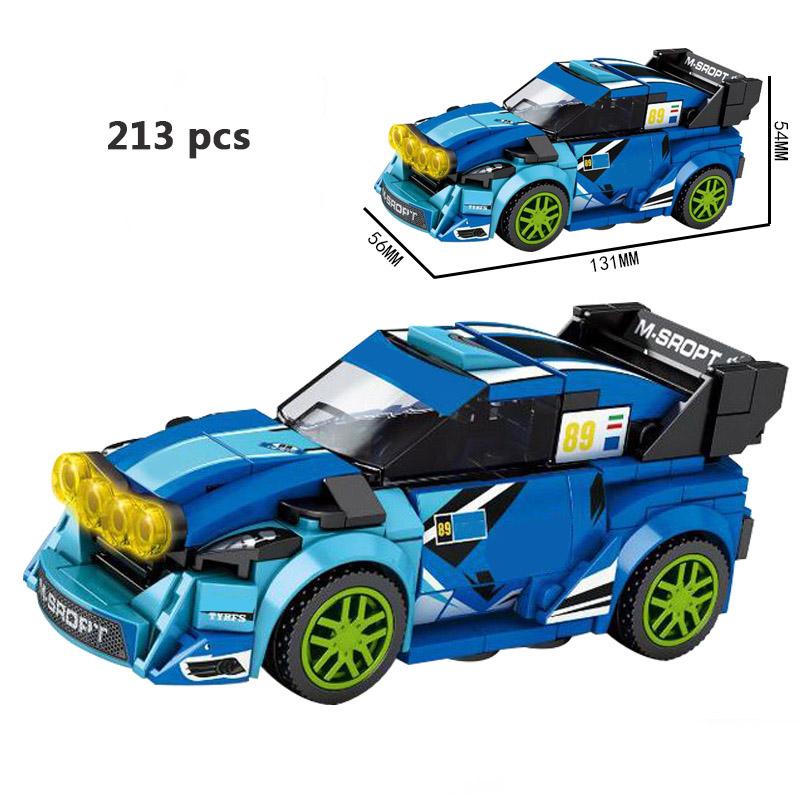 City Vehicles Speed Sports Racing Technical Car Model Building Blocks Super Racers Figures Moc Construction Toys