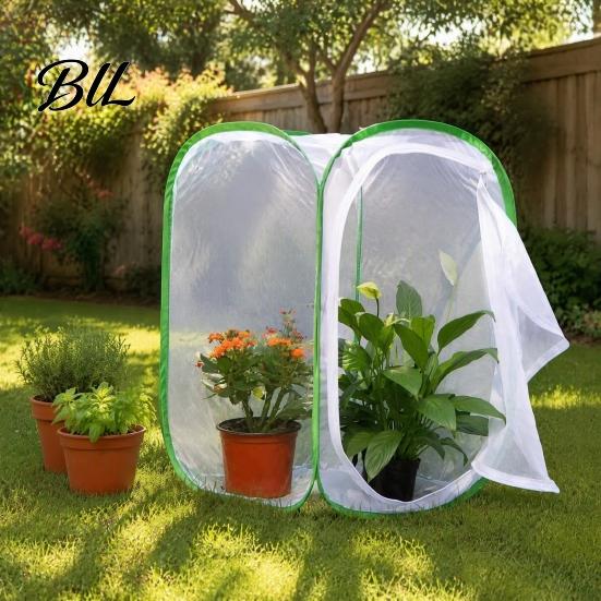 Anti Bird Garden Barrier Mesh Plant Protection Enclosure, Collapsible Pop-up Grow Cage, & Insect Fine Protector Tent for Vegetables, Fruits,