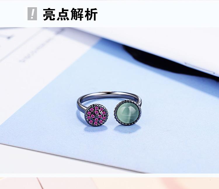 New 925 Sterling Silver Ring AAA Zircon Adjustable Simplicity Fashion Exquisite Women Jewelry Accessories Wedding Party Gift
