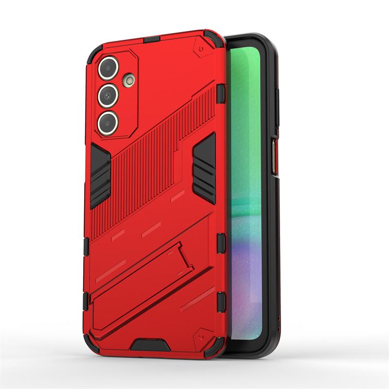 For Samsung Galaxy A15 Case Punk Armor PC Stand Holder Cases Shockproof TPU Phone Back Cover Samsung Galaxy A05 A05S A15 A25 5G