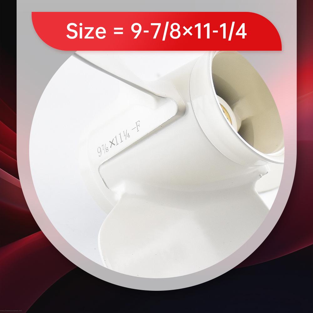 Подвесной гребной винт для Yamaha 20hp 25hp 30hp 9 7/8*11 1/4 лодочный мотор, винт из алюминиевого сплава, 3 лезвия, 10 шлицев, деталь морского двигателя