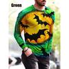 Spring and Autumn Round Neck 3D Halloween Funny Pattern Printed Top Fashionable Casual Long Sleeved Men's T-shirts