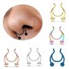 Stainless Steel Antler Shape Nose Ring Clip Nasal Septum Piercing Body Jewelry