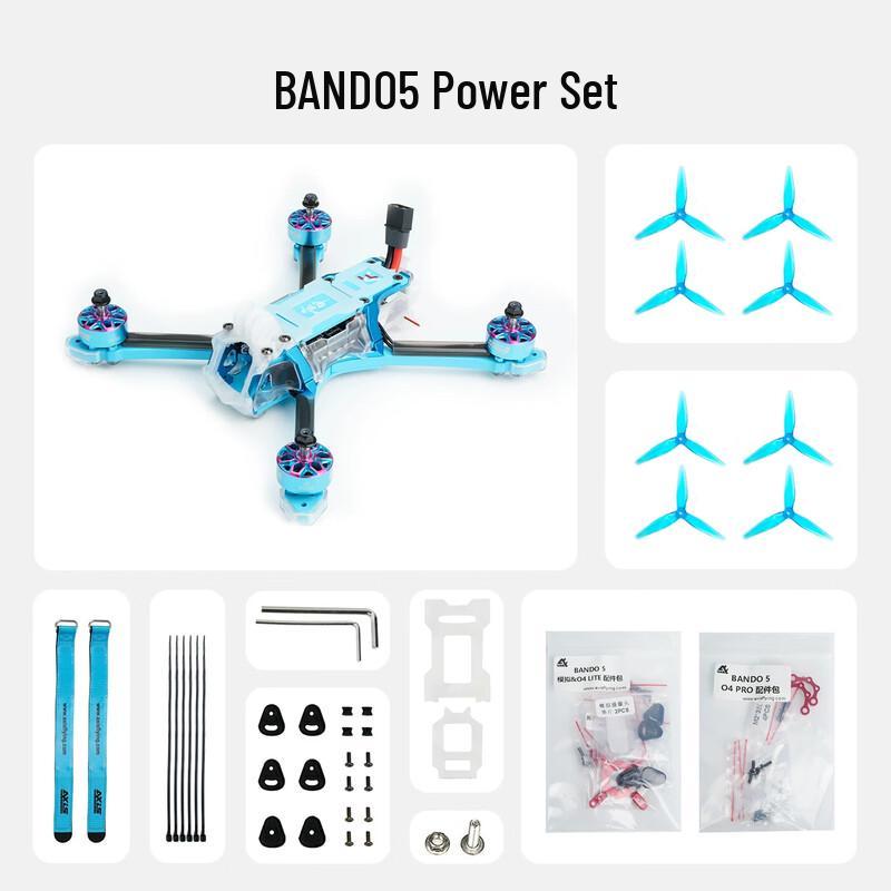 AXISFLYING Bando 5-дюймовая рама для фристайл FPV дрона и силовая комбинация