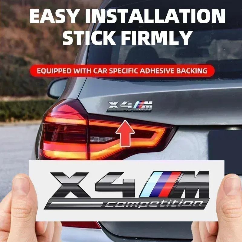 ABS Хром наклейка на задний багажник автомобиля стайлинг power competition для BMW M M1 M2 M3 M4 M5 M6 M7 X7M X2M X3M X4M X5M X6M