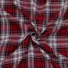 Bigreams Unstitched Cotton Christmas Tartan Check Shirt Fabric For Men's (58" Inch Width)