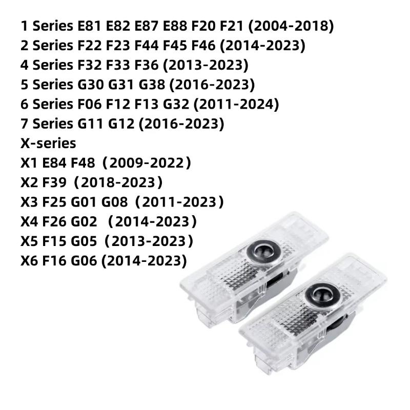 ZWVP7 LED Car HD Door Welcome Ghost Shadow Light For BMW 1 2 3 4 5 6 7 Z X Series Z4 G11 G30 X1 F48 X2 F39 X3 G01 X4 G02 X5 G05 X6 G06