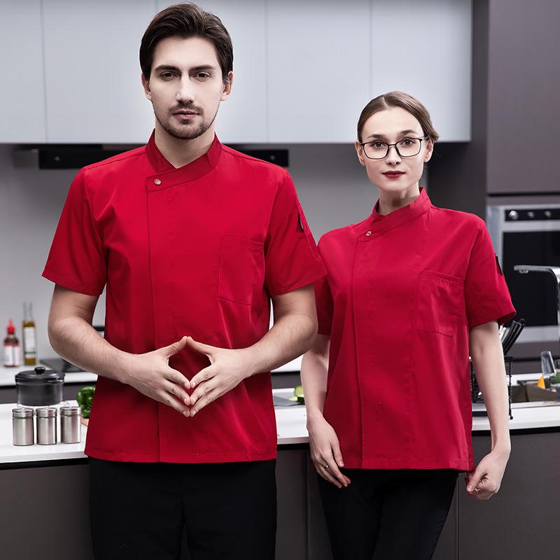 Chef Uniform - Long Sleeve, Easy-Wash, Wear-Resistant, Solid Color for Autumn/Winter