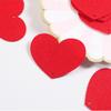 Сделай сам Красное сердце Подвесное украшение Гирлянды из сердец Баннер Сердце Свадебное украшение для вечеринки по случаю дня рождения