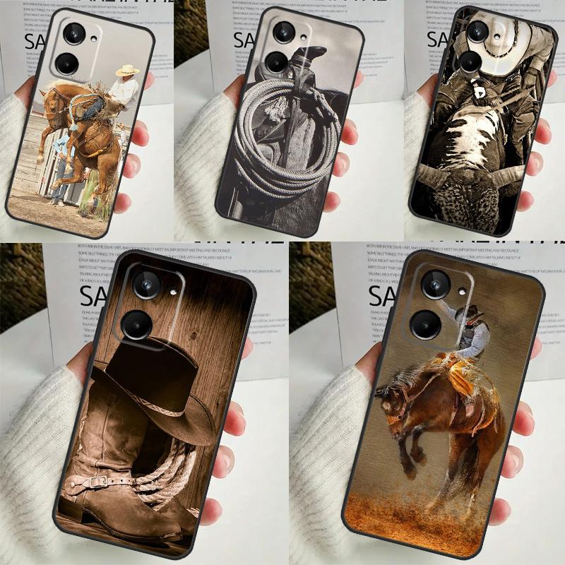 Extreme Sport Rodeo Cowboy For Realme 12 Pro Plus 11 10 9 C67 C55 C53 C35 C33 C30 C25s C21Y C15 GT3 GT5 GT Neo 5 Case