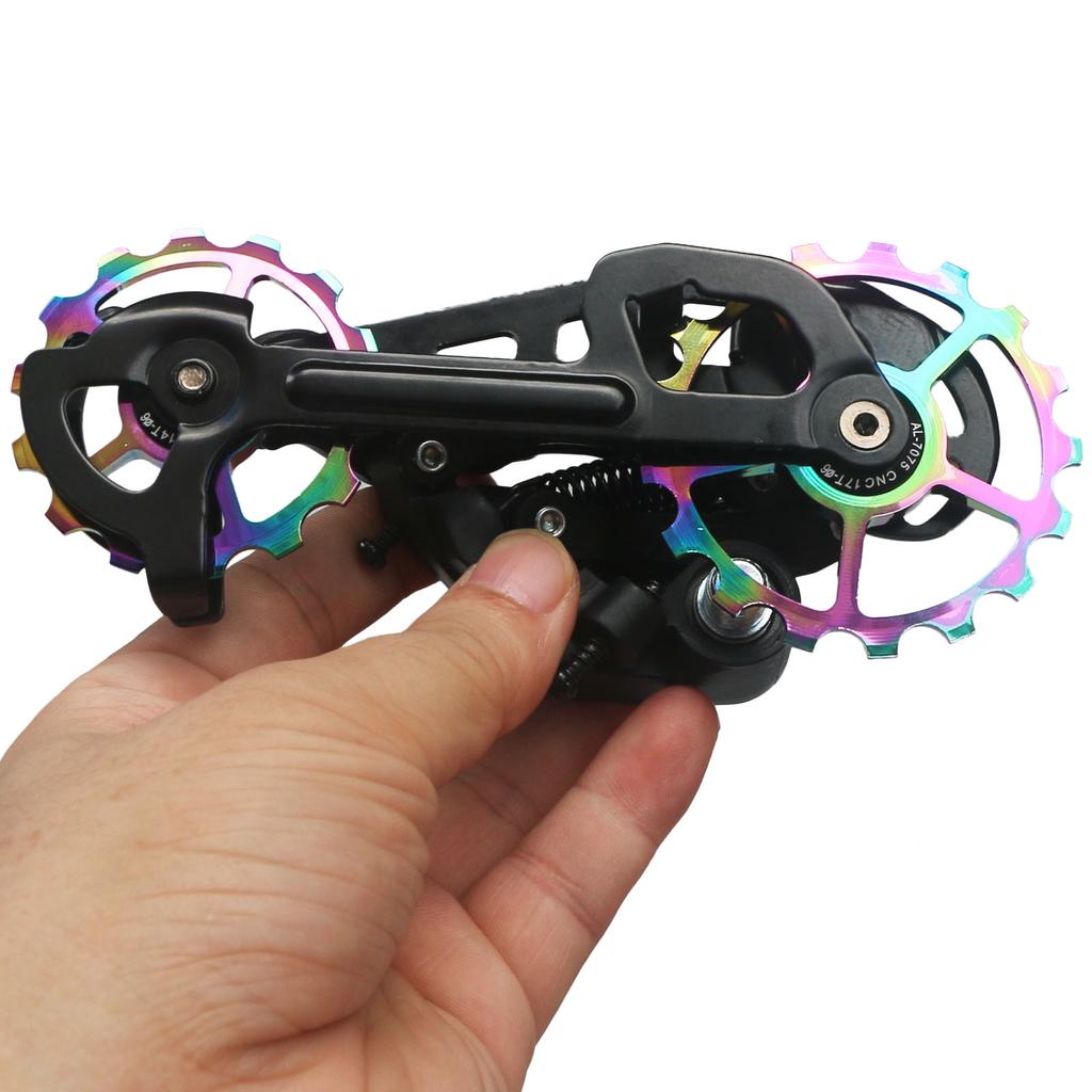 MTB Bicycle Rear Derailleur Jockey Wheel 10T-17T Ceramic Bearing Pulley AL7075 CNC Road Bike Guide Roller Idler 4mm 5mm 6mm