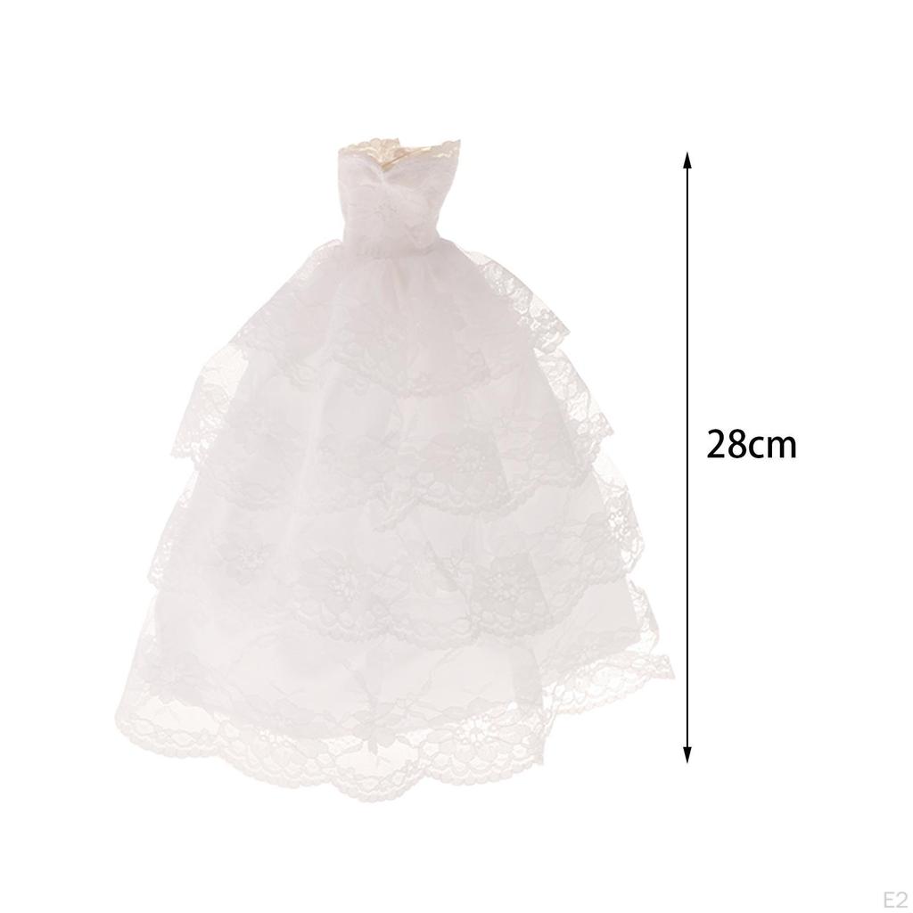 Свадебная кукольная фигурка Элегантный комплект платьев для домашнего декора