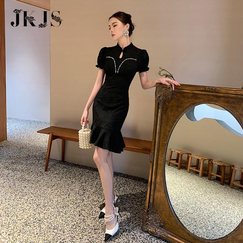 Платье ципао в новом китайском стиле JK&JS