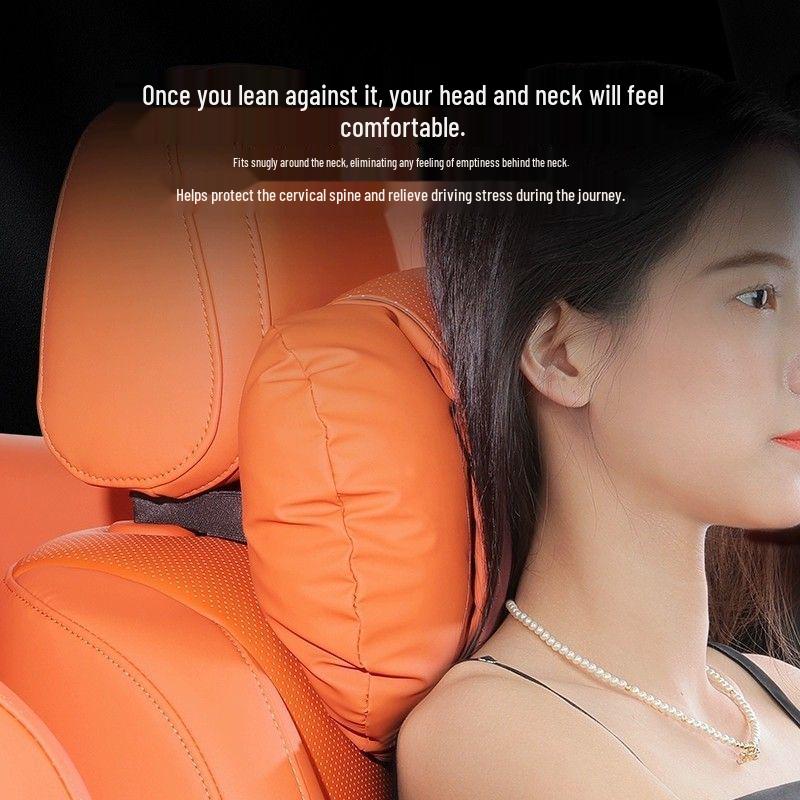 Universal Breathable Headrest Neck and Lumbar Support Pillow for Ideal L6L7L8L9 - All-Season Car Interior Accessory