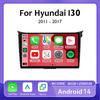 Android 14 Carplay Auto WIFI+4G Для Hyundai I30 Elantra GT 2011 - 2013 2014 2015 2016 Автомагнитола Мультимедийный плеер Стерео GPS DSP
