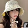 Панамы с цветочным принтом, двусторонние летние шляпы от солнца, женская шляпа рыбака, шляпы-ведра