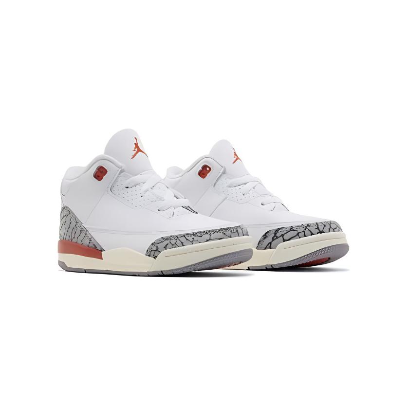 Кроссовки Air Jordan 3 Retro TD Georgia Peach Baby White Cosmic-Clay Sail FQ9175-121