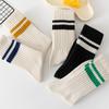 Полосатые носки с двумя полосками, японские бейсбольные носки, баскетбольные парные академические ветрозащитные носки, модные хлопковые спортивные носки для мужчин и женщин
