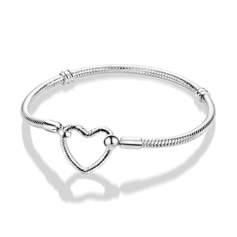 925 Silver Plated art Snake Chain Bracelet For Women Infinite Knot Butterfly Infinity Clasp Femme Bracelet Bangle Luxury Jewelry