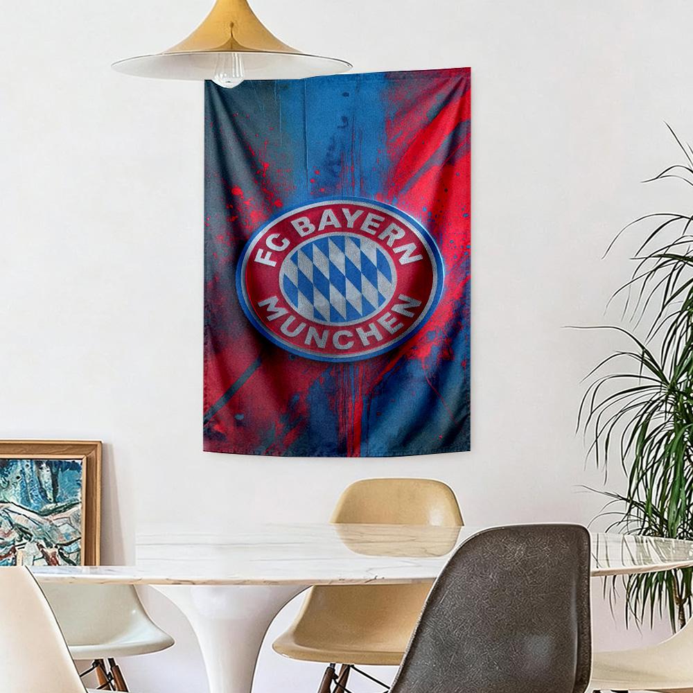 Bayern Munich Wall Decor Tapestry Art For Pet Memorial Birthdaywedding Party Backdrop Family Gift