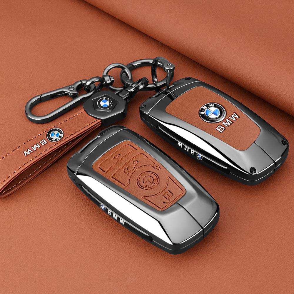 Styling Zinc Alloy Car Key Cover Case Holder For BMW 1 3 7 Series X1 X3 X5 X6 X7 F20 F15 F16 F48 G20 G30 G01 G02 G05 G11 G32 CZ9