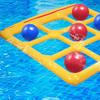 Надувные игрушки для бассейна, набор игр, надувная шахматная доска «Крестики-нолики» с 10 мячами, безопасная игра, веселая водная игра для всех возрастов