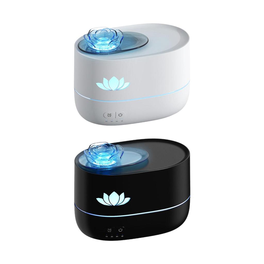 Essential Oil Diffuser 3 Gear Timer Colorful Ambient Night Light Desktop Humidifier for Hotel Tabletop Living Room Bedroom Home
