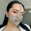 Exaggerated Masquerade Mask Personality Festival Party Show Rhinestone Mask Female Mask