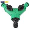 2 Way Garden Water Pipe Connectors Pipe Adapter Y Shape Hose Splitter Valve Three Way Plastic Valve With Switch