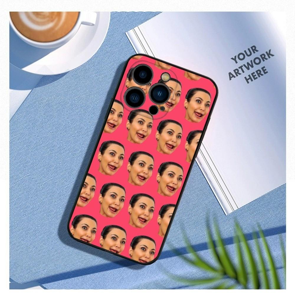K-Kim K-KardashianS Funny Phone Case For iPhone15,14,13,12 Mini 11 Pro XR,X,XS,MAX 7,8 Plus Silicone Cover Soft Black