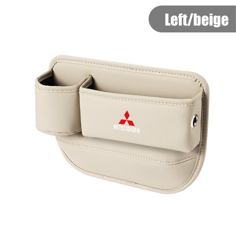 Car Leather Seat Gap Crevice Storage Box Seat Storage Case For Mitsubishi Asx Lancer Outlander Pajero Ralliart Eclipse Grandis