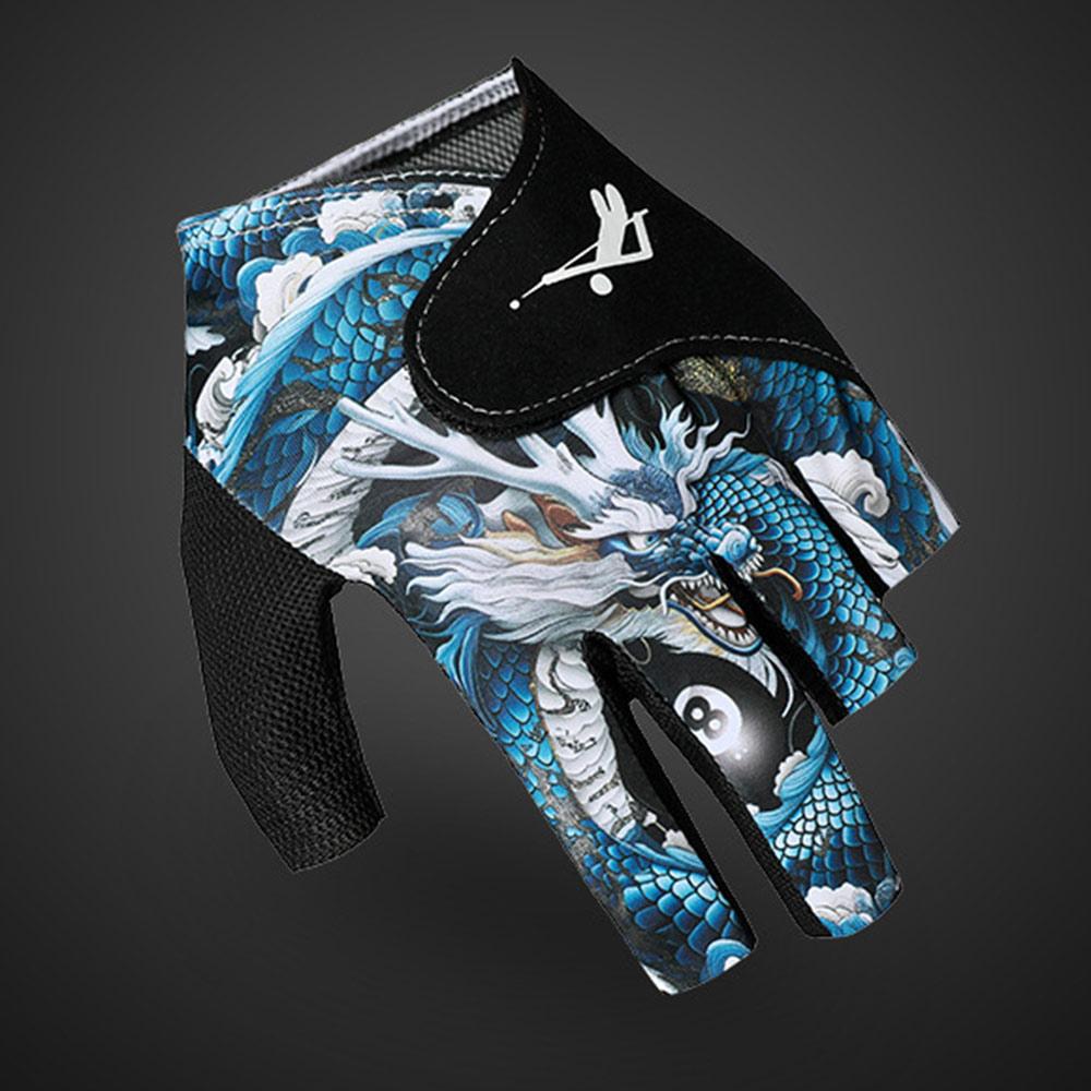 Billiards Glove Left Hand Half Finger Snooker Billiard Glove Non Slip Stickers Elastic Billiard Training Gloves Accessories