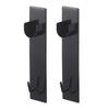 Yamazaki Jitsugyo 4916 Magnetic Bathroom Clothes Drying Rod Holder Set of 2 Tower Black Tower Bathroom Drying Indoor Drying Approx. 6X3.5X23cm