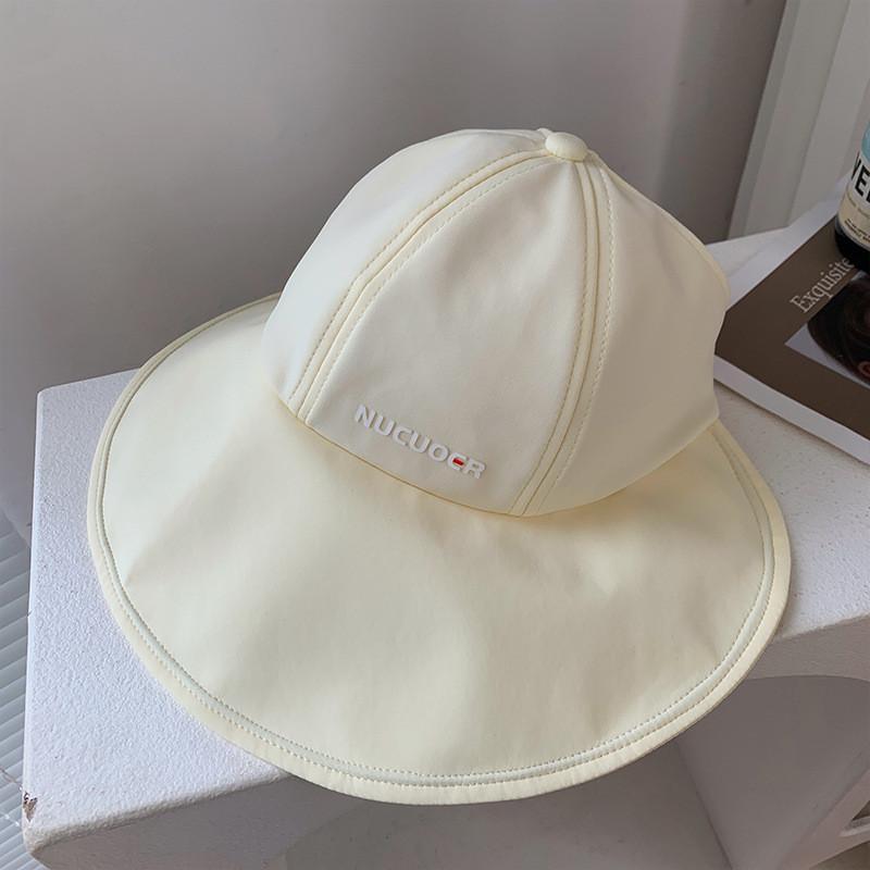 Летняя Стильная Шляпа с Широкими Полями для Женщин Защита от УФ-лучей Дизайн Кепки с Хвостом Складная