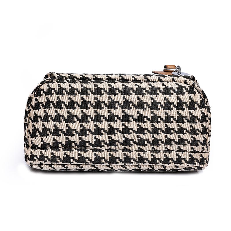 Женская сумка, сумка с узором «гусиные лапки», женский рюкзак, сумка через плечо, парусиновая сумка большой вместимости