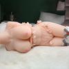 62 см * 7,5 кг 3D силиконовая секс-кукла TPE Сексуальное расщепление Вагина Любовь Анальная любовь Секс-игрушки для взрослых для мужчин Жидкий силикон, наполненный в груди, чувствует себя мягче