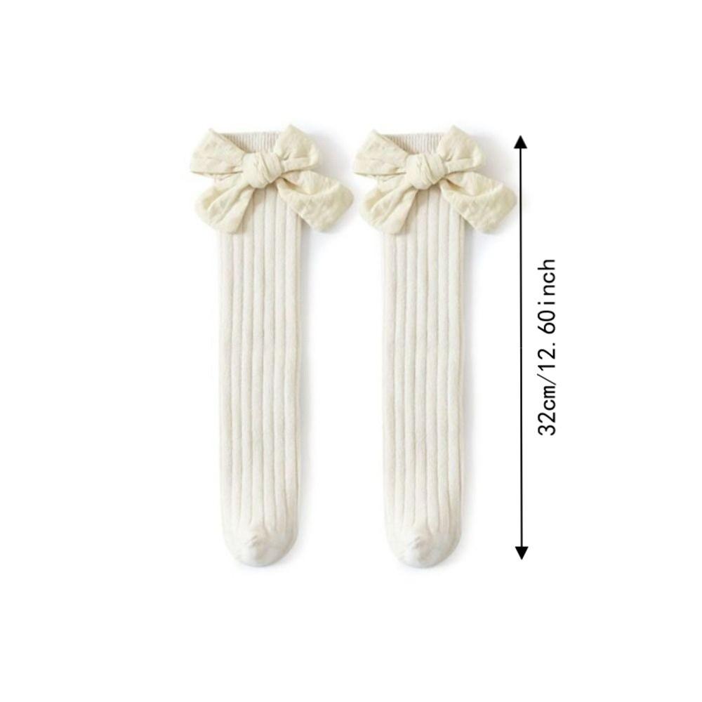 Big Bow Long Tube Socks High Elasticity Children'S Socks Cute Baby Over-The-Knee Socks For Girls