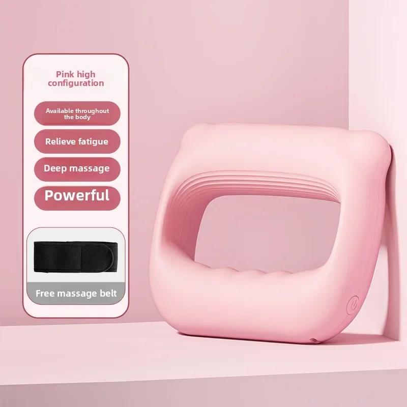 Массажный пояс с кольцом для фасций, массажный пистолет для фасций, вибрационный пистолет для мембран шеи, мини-массажный пистолет для сброса жира и похудения живота, массажная машина