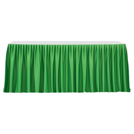 6FT Table Skirt for Rectangle Tables Wrinkle Resistant Pleated Tablecloth Reusable Ruffle Table Cloth for Christmas Baby Shower Wedding