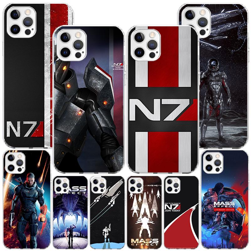 Чехол для телефона N7 Mass Effect для iPhone 17 Air 16 16E 11 12 13 Mini 14 Plus 15 Pro Max 7 8 + SE 2020 Чехол для телефона Coque