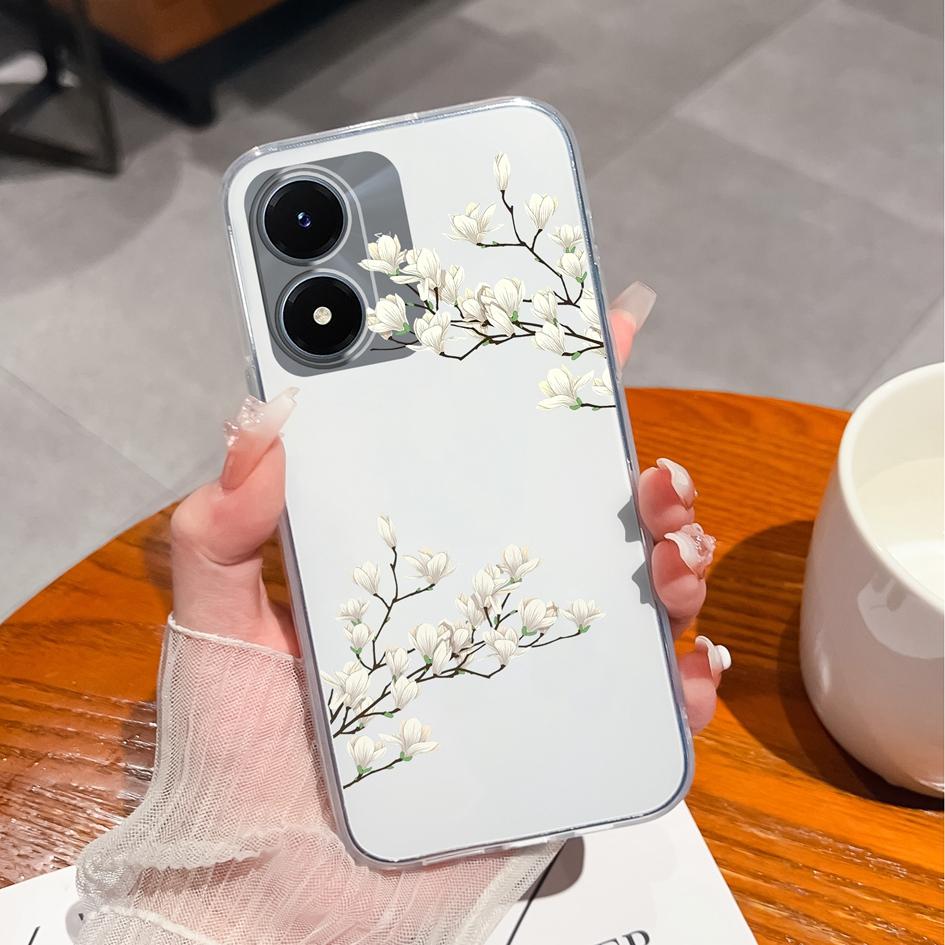 Чехол для телефона Vivo Y20 Y27 Y36 Y02S Y10 Y15 Y21 Y33, чехол с милой пандой, противоударный, прозрачный, защита камеры, матовый, мягкий силиконовый корпус для бампера Vivo