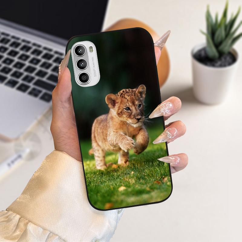 Мультяшные чехлы с животными для Motorola G52 4G, бампер на Moto G82 G71s 5G, мягкий силиконовый чехол для телефона Motorola G 82, Coque Fundas
